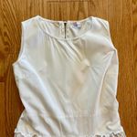 Red Valentino White Tiered Ruffle Fit & Flare Dress Womens 10 Photo 2