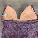 J.Crew x Liberty of London Plunge V Neck Swimsuit Tropical Prince Paisley Sz.12 Photo 9