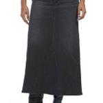 joe's jeans A-Line Denim Midi Skirt. MSRP $218 Photo 3
