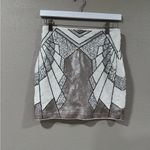 EXPRESS  Geometric Sequin Skirt Photo 3