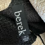 Berek Artistic Textured Abstract Pebbles Jacket Cardigan Cream Black M Like New Black Size M Photo 11