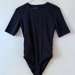 Everlane The Short Sleeve Crew Neck Supima Cotton Bodysuit Black Size Small Photo 0