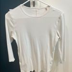 Elie Tahari  white ribbed tee shirt Photo 0