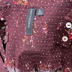 Knot Sisters  Maroon Floral Flowy Dress Women’s Large Photo 2