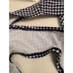 Kona Sol  Women's Gingham Swim Bikini Bottom Swimwear Size XL Blue White Photo 4