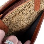 Madewell  The Zip-Top Small Transport Leather Crossbody Bag Spotted Calf Hair Photo 4