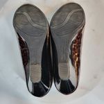 Comfort Plus by Predictions Womens Shoe 7.5 Brown Black Tortoise Peep Toe Wedge Photo 11