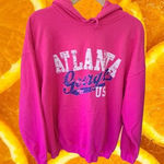 Gildan Atlanta Georgia USA Pink Hooded Sweatshirt Size‎ Large Photo 0