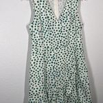 Rebecca Taylor Emerald Daisy Print Ruffle Hem Dress Photo 4