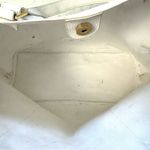 Steve Madden White Faux Leather Large Satchel Shoulder Bag Purse Photo 10