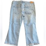 Madewell Petite Mid Rise Kick Out Jean Size 33P Light Wash Crop Flare High Rise Photo 1