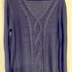 CHAPS  Womens Cable-Knit V-neck Long Sleeve Photo 0