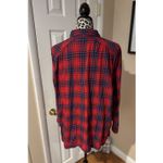 J. Jill Womens Button Up Red Green Blue Plaid Long Sleeve L Holiday Soft Size L Photo 1