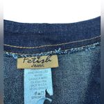Vintage Y2K 90’s Fetish Denim Vest Mini Dress Size Small Blue Photo 6