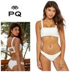 PilyQ New. white bikini set. Medium. Retails $149 Photo 1