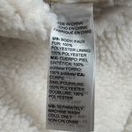 White House | Black Market Jacket Women L Neutral Faux Shearling Drape Coat Winter Photo 5