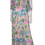 AQUA  Formal Women’s Printed Pleated Strapless Dress Sz 8 Photo 1