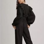 Anthropologie Farm Rio Black Lace And Ruffles Jumpsuit XS New RARE NWT HTF Photo 7