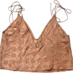 Victoria's Secret • satin polka dot cami top orange brown medium Photo 2
