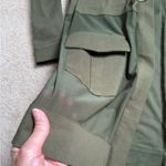 Akira NWOT  Olive Green Sheer Trench Jacket. Size Small Photo 3