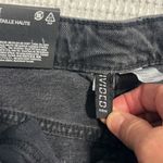 Divided Denim Skirt High Waisted Mom Skirt Vintage Black Midi High Slit Womens 2 Photo 4