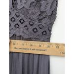 Free People  Women's Dress Adella Slip Mini Charcoal Gray Lace Feminine Size XS Photo 6