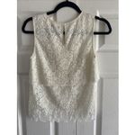 Rebecca Minkoff Womens XS Lace Sleeveless Top White Tiered Feminine Photo 4