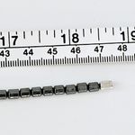 Free People  Market Hematite & Turquiose Beaded Fringe Statement Necklace Photo 4