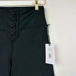 We Wore What Lace Up Biker Shorts Black Revolve Athleisure Minimalist Small NWT Photo 5