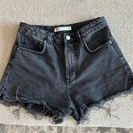 ZARA Black Jean Shorts Photo 0