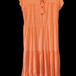 Kate & Sam dress NEW coral orange dress Swiss dot & eyelet lined small Photo 8