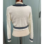 No Comment Womens Preppy Cardigan Sweater Size Medium Puppy Love Collegiate Academia Photo 4