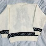 Hasting & Smith Vintage Knit Teddy Bear Ugly Sweater grandma-core granny cottage coastal Grandpa Photo 2