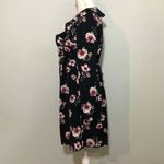 Xhilaration NWOT Black Floral Ruffle Wrap Dress Long Sleeve Photo 1