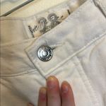 We The Free  FP white jeans with distressing at the knees Photo 3