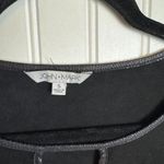 John Mark  Black Long Sleeve Blouse Lace Keyhole J41 Photo 3