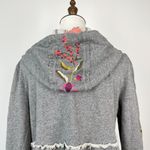 Johnny Was NWOT  Acacia Floral Embroidered Full Zip Tiered Hoodie Sweatshirt S Photo 6