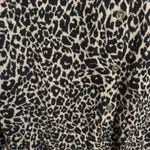 Loft Brown Black Animal Leopard Cheetah Print Soft Cardigan Small Photo 2