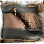 Sperry Top sider Sweetwater STS83684 brown tan quilted duck boots size 9.5 NEW Photo 1