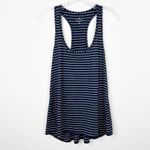 Athleta | Top Shine Navy and White Stripe Chi Racerback Tank Top Sz. 1x Photo 2