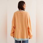 Free People We The Free Classic Striped Oversized Crewneck | NWT | Medium Photo 1