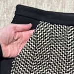 J.Crew Wool mini skirt suit skirt womens sz 10 black and cream Photo 5