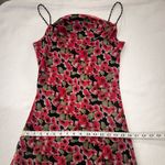 Jeunesse Y2K Fairycore Floral Pink & Black Asymmetrical Dress Women Size 4 FLAW Photo 13