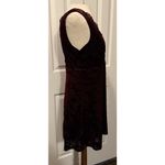 Trixxi  Dress Sz LG Burgundy Velvet Dark Romantic Babydoll Whimsigoth Vampire EUC Photo 2