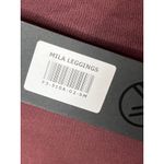 Savvi NEW Size Small Mila Burgundy Leggings with Mesh Red Photo 3