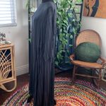 NWT NEED Sydney Black Pinstriped Side Cinch Kaftan Midi Maxi Dress Photo 1
