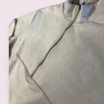 Tahari  cream pullover quarter zipped suede textured sweater​​​​​​​​​​ Photo 3