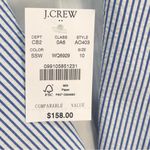 NWT J. Crew Factory cotton blazer notched lined blue white stripe blazer size 10 Photo 10