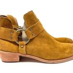 Frye Ray Harness Back Zip suede western booties, size 9 - NWOT Photo 3
