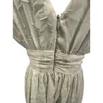 Lulus Light Sage Green Floral Lace Maxi Dress Boho V Neck Sleeveless M Photo 5